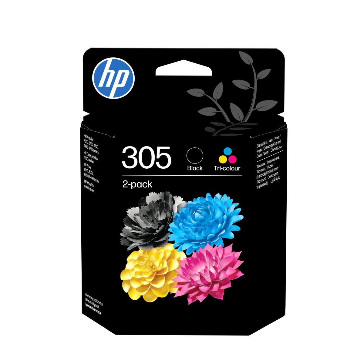 305 2 PACK BLK/COL INKHP 305 2 PACK BLK/COL INK CARTRIDGE thumbnail