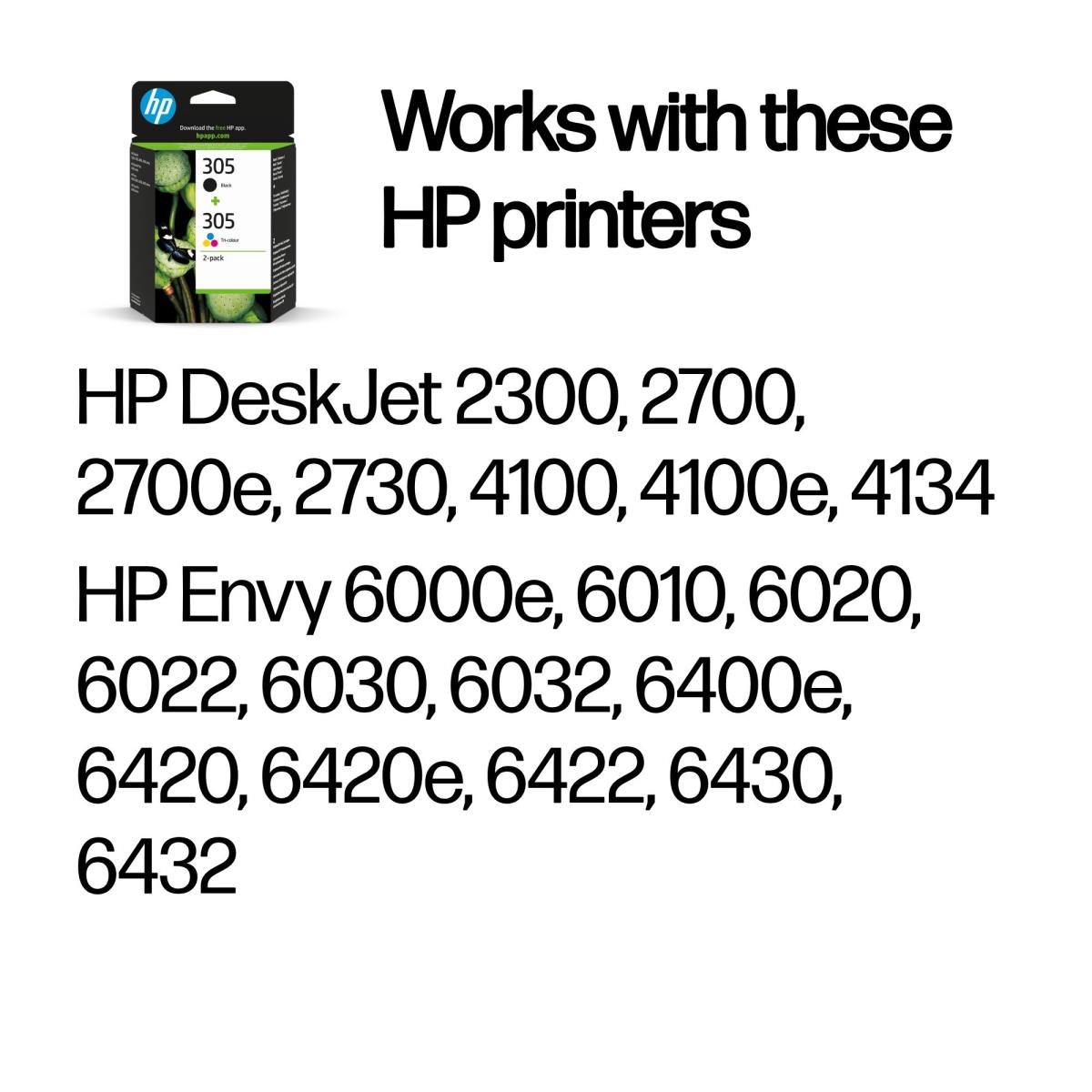 305 2 PACK BLK/COL INKHP 305 2 PACK BLK/COL INK CARTRIDGE thumbnail