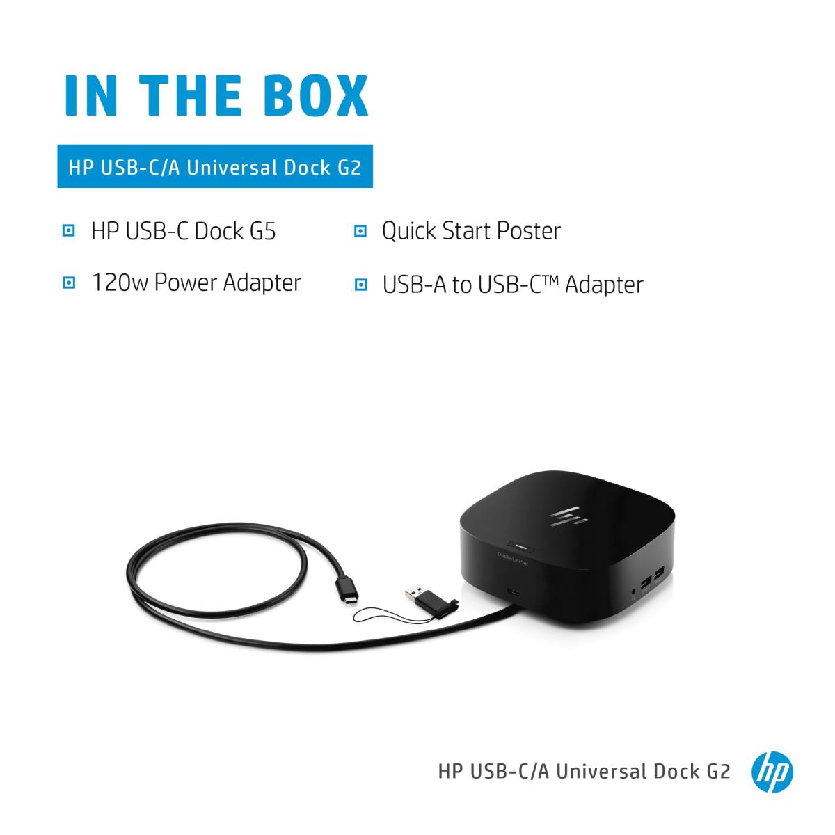 USB-C Dock G5 Docking Station includes power cable. For EU. thumbnail