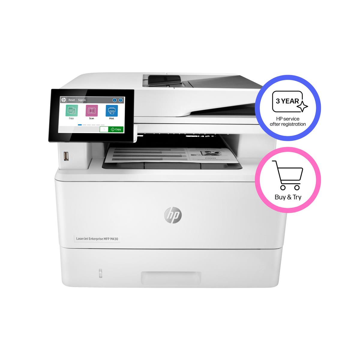 EU Product - LaserJet Enterprise MFP M430f Laser - Printer - Laser/Led thumbnail