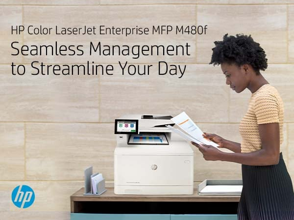 Color LaserJet Enterprise MFP M480f - Multifunction printer - colour - laser - Legal (216 x 356 mm) (original) - A4/Legal (media) - up to 27 ppm (copying) - up to 27 ppm (printing) - 300 sheets - 33.6 Kbps - USB 2.0, Gigabit LAN, USB 2.0 host thumbnail