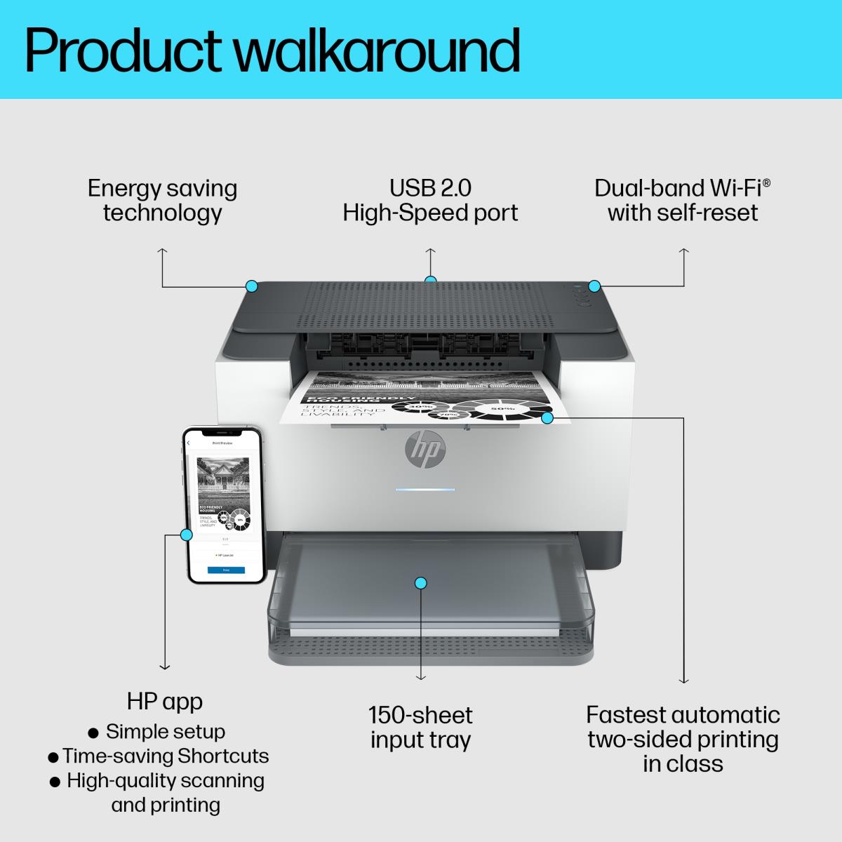 EU Product - LaserJet M209dw Laser - Printer - Laser/Led thumbnail