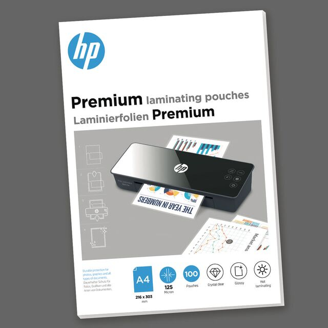 Premium Laminator pouchesA4, 125 Micron / 100 pcs thumbnail