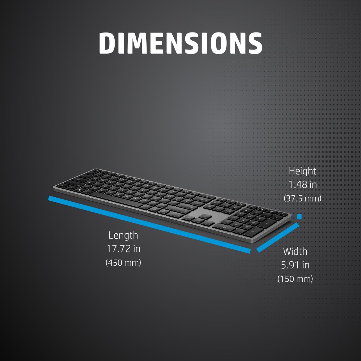 EU Product - Dual Mode 975 - Tastatur - hinterleuchtet - Keyboard - QWERTY thumbnail