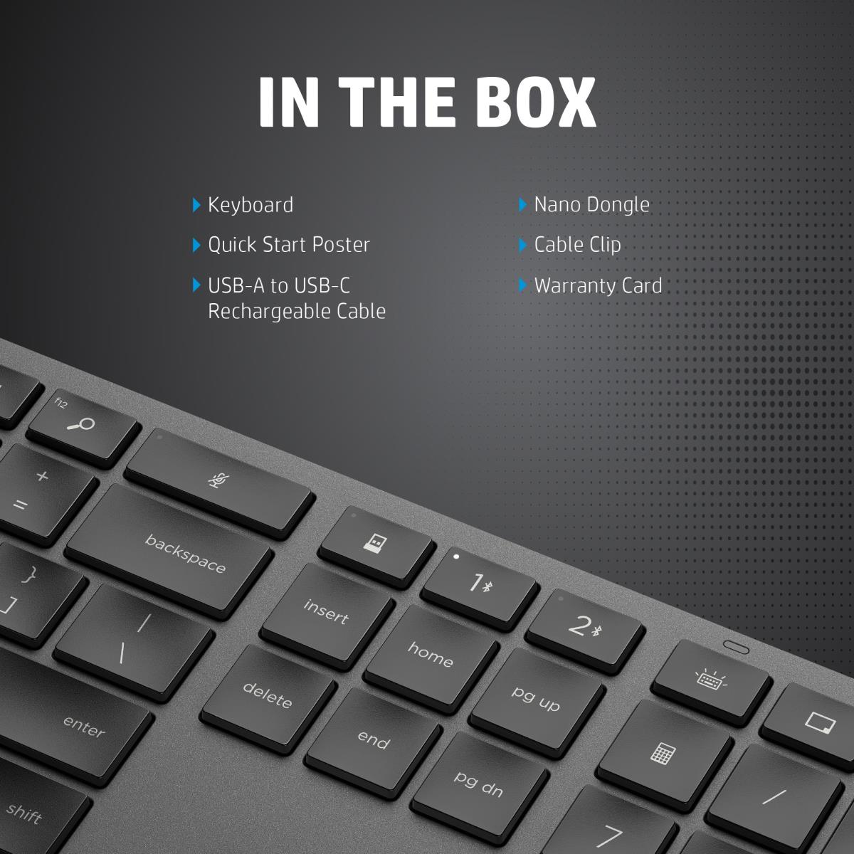 EU Product - Dual Mode 975 - Tastatur - hinterleuchtet - Keyboard - QWERTY thumbnail