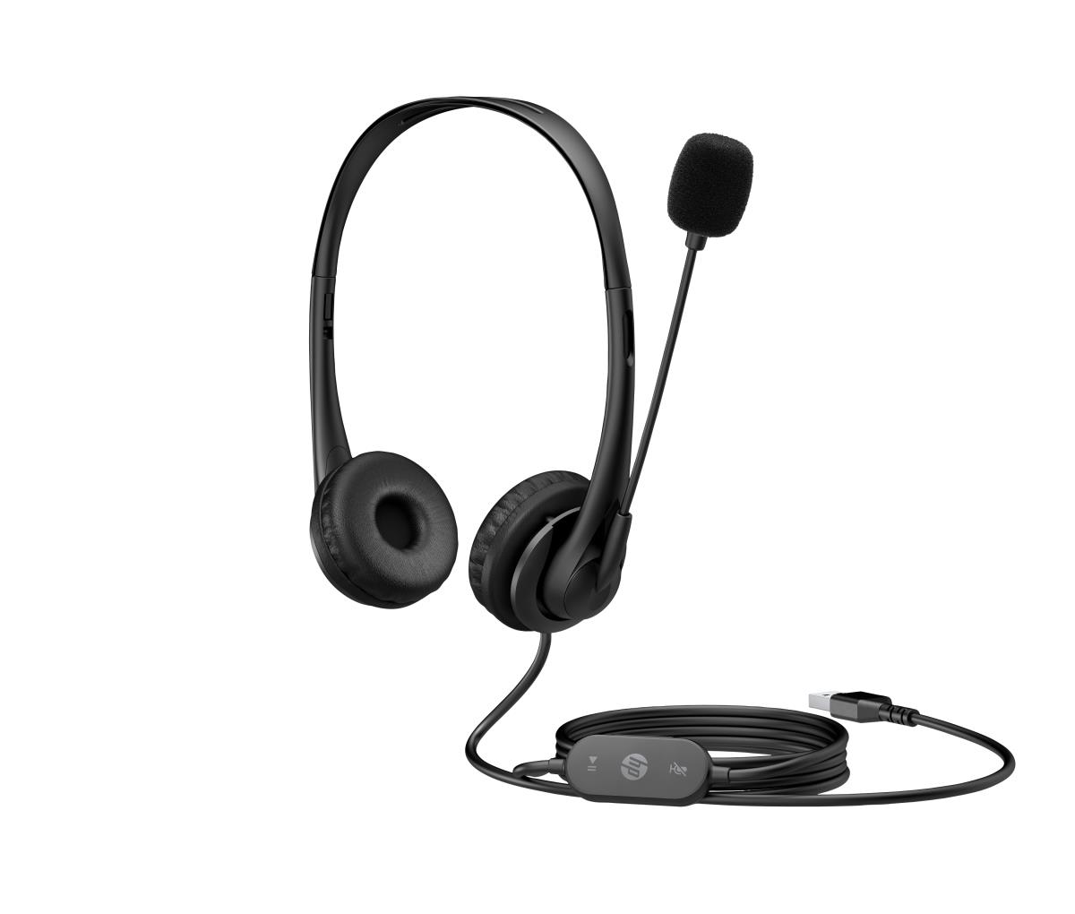 G2 - Headset - on-ear - wired - USB - shadow black thumbnail