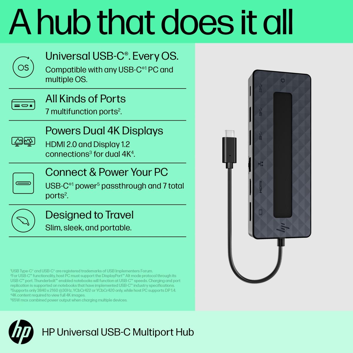 EU Product - Universal USB-C Multiport Hub - Dockingstation thumbnail