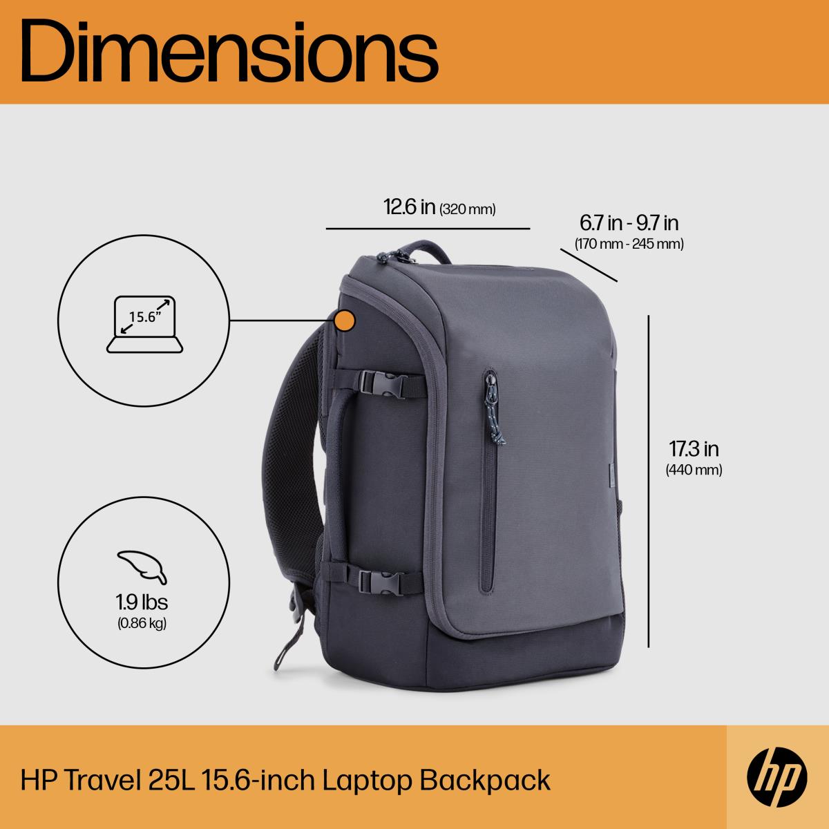 Travel - Notebook carrying backpack - up to 15.6