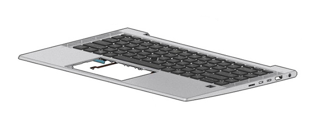 *Non Cancellable/Non Returnable (NCNR)* TOP COVER W/ KBD CP+PS BL UK thumbnail