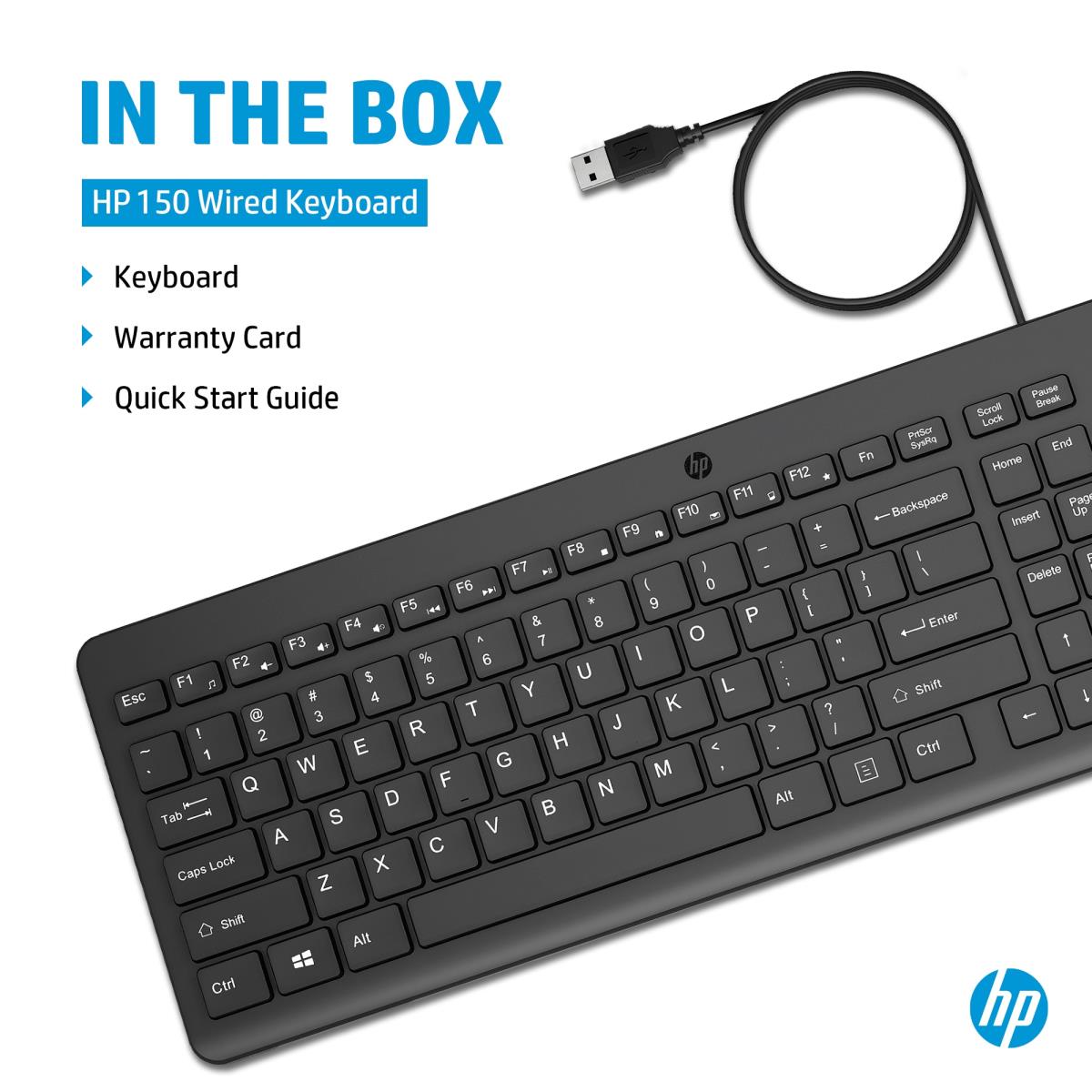 EU Product - 150 Wired keyboard QWERTY - Keyboard - QWERTY thumbnail