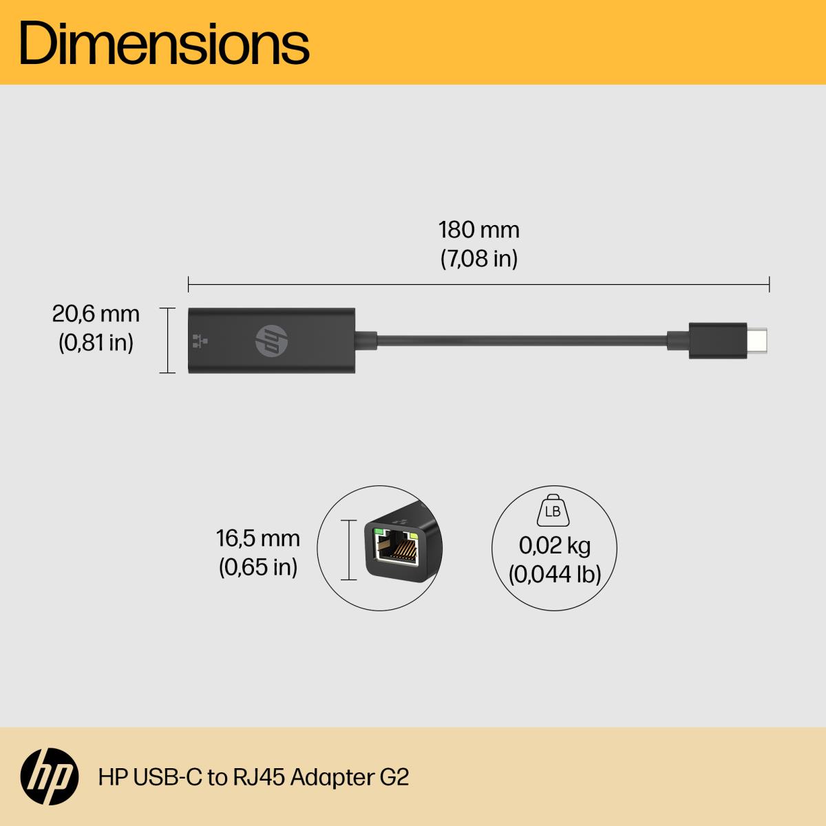 EU Product - USB-C to RJ45 Adapter G2 thumbnail