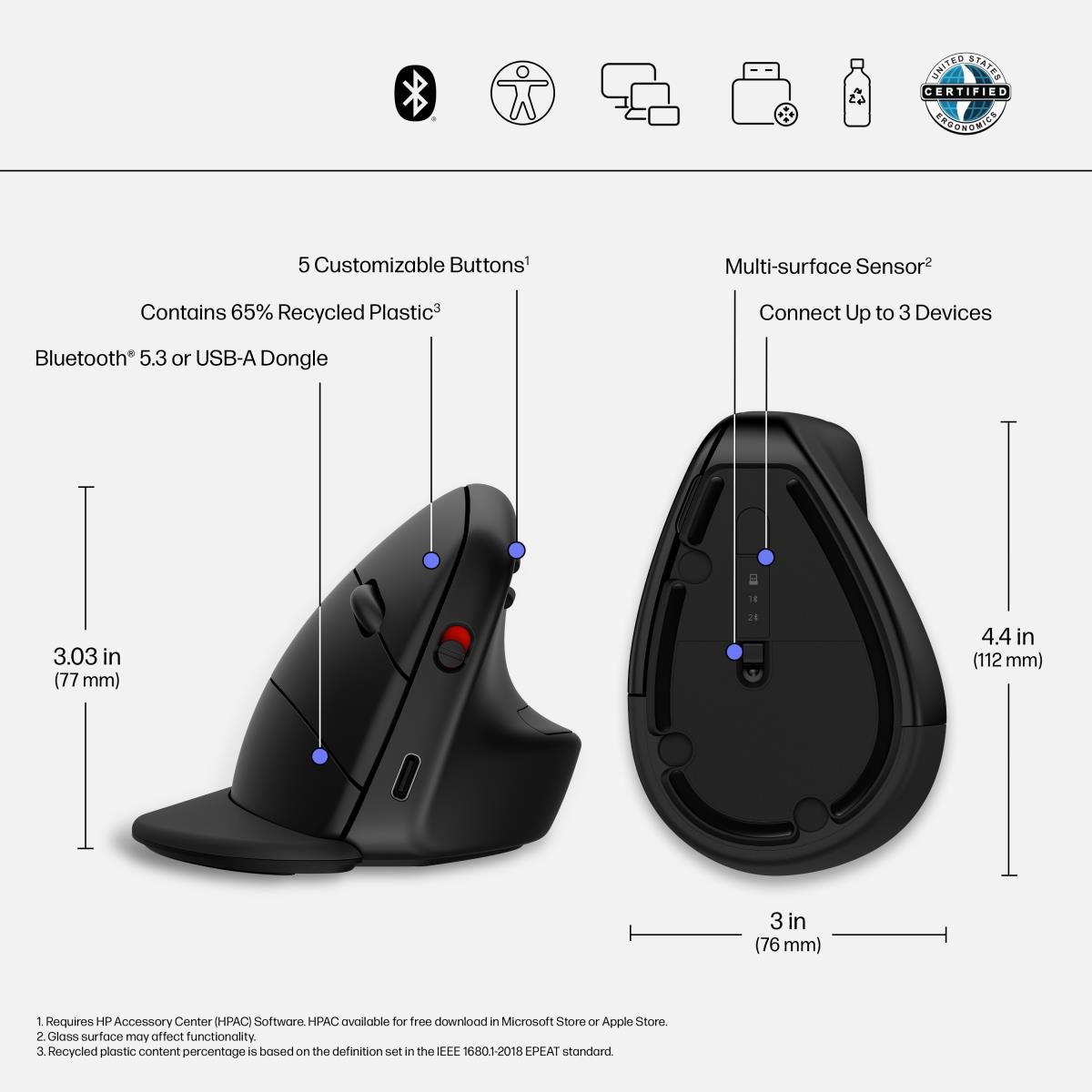 EU Product - 920 Ergonomic Wireless Mous thumbnail