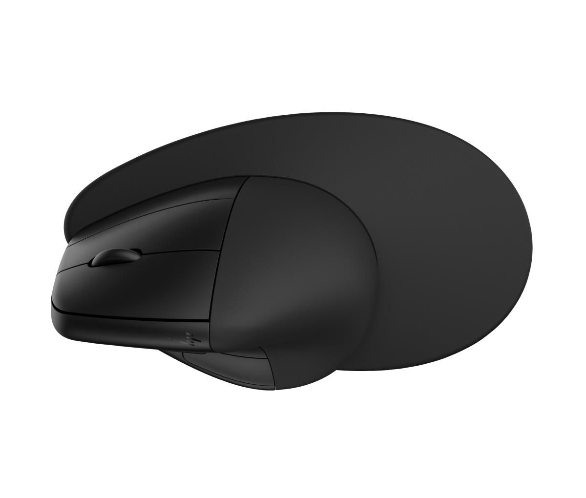 925 - Vertical mouse - ergonomic - 6 buttons - wireless - Bluetooth 5.3, 2.4 GHz - USB wireless receiver - black - 100% paper-based packaging thumbnail