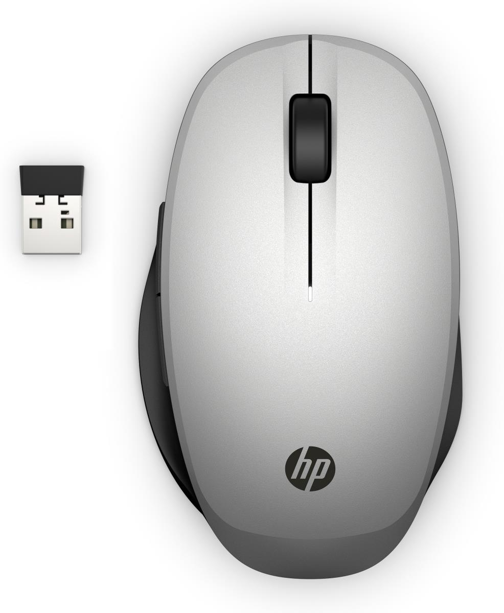 300 Dual Mode Wireless Mouse Silver - 6CR72AA#ABB thumbnail