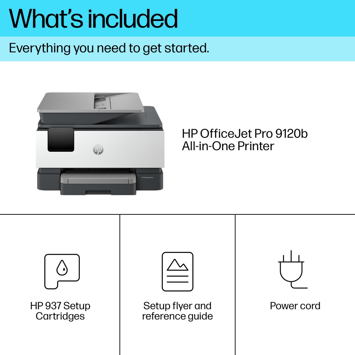 EU Product - OfficeJet Pro 9120b All-in-One 4 in 1 Tintenstrahl-Multifunktionsdrucker - Fax - Inkjet thumbnail