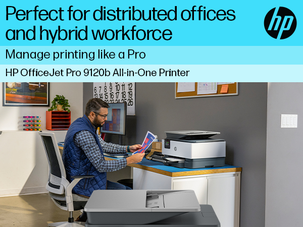 EU Product - OfficeJet Pro 9120b All-in-One 4 in 1 Tintenstrahl-Multifunktionsdrucker - Fax - Inkjet thumbnail