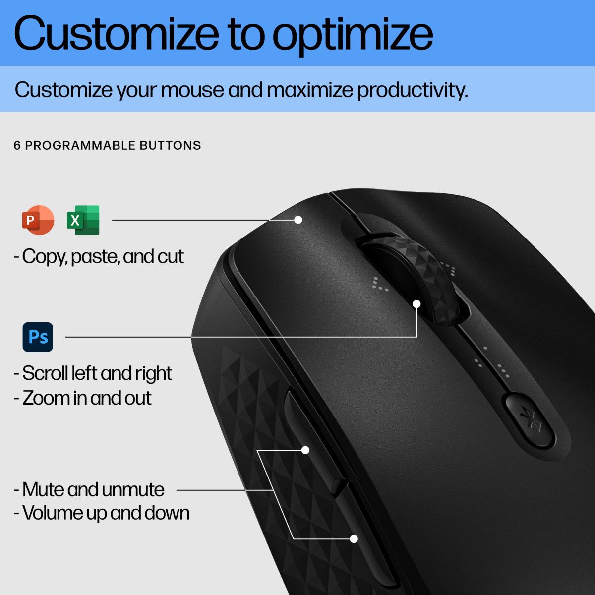 EU Product - 420 Programmable Bluetooth Mouse - Mouse - 4,000 dpi thumbnail