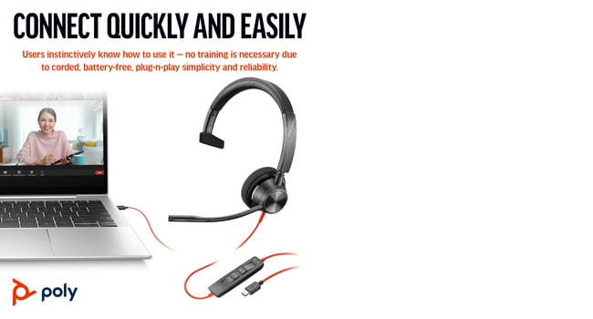 POLY BW3310-M MONAURAL USB-C/A thumbnail