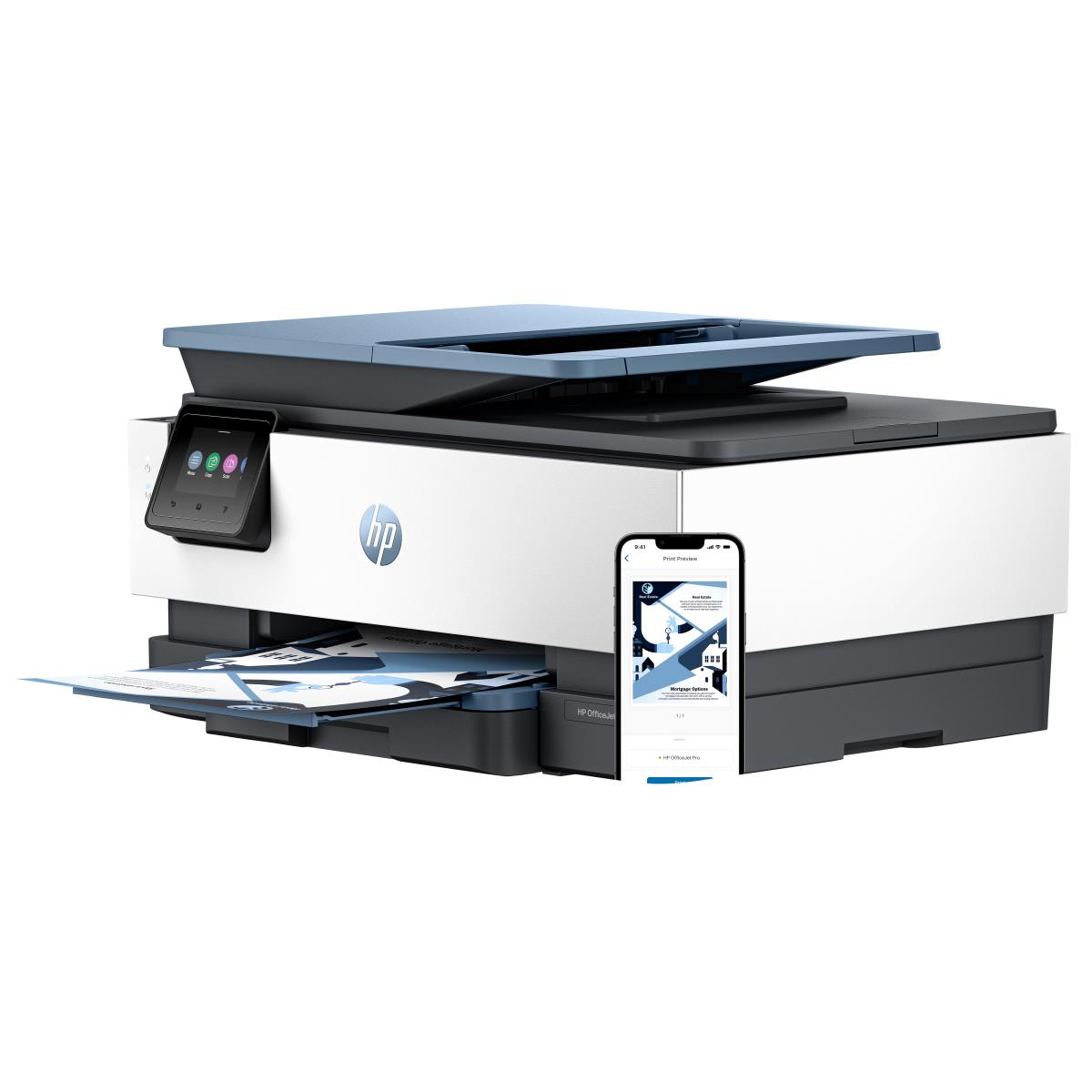 Officejet Pro 8125e All-in-One - Multifunction printer - colour - ink-jet - Legal (216 x 356 mm) (original) - A4/Legal (media) - up to 12 ppm (copying) - up to 20 ppm (printing) - 225 sheets - USB 2.0, Wi-Fi(ac), LAN - dark surf blue thumbnail