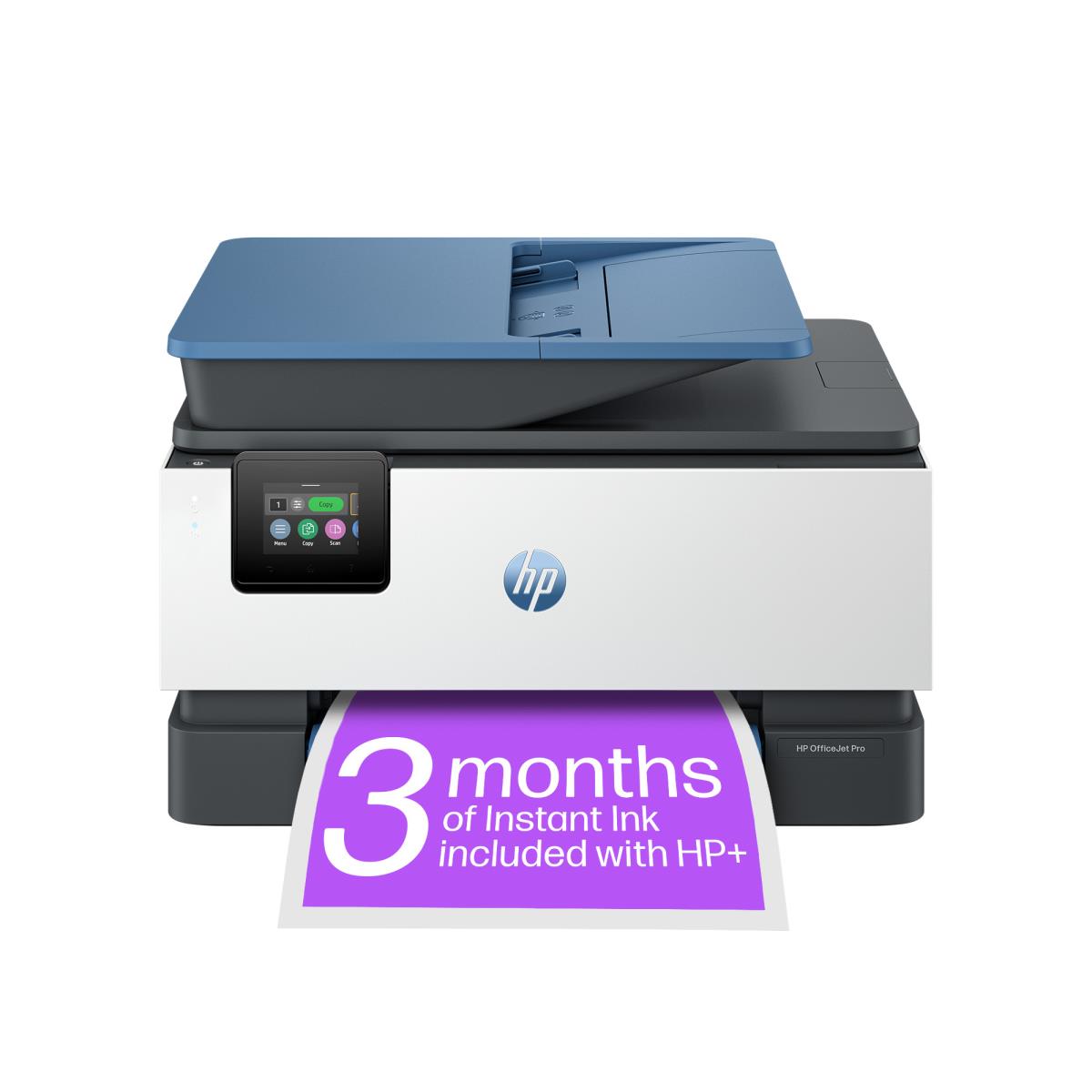 Officejet Pro 9125e All-in-One - Multifunction printer - colour - ink-jet - Legal (216 x 356 mm) (original) - A4/Legal (media) - up to 21 ppm (copying) - up to 22 ppm (printing) - 250 sheets - 33.6 Kbps - Wi-Fi(ac), LAN, USB 2.0, USB 2.0 host, Bluetooth - thumbnail