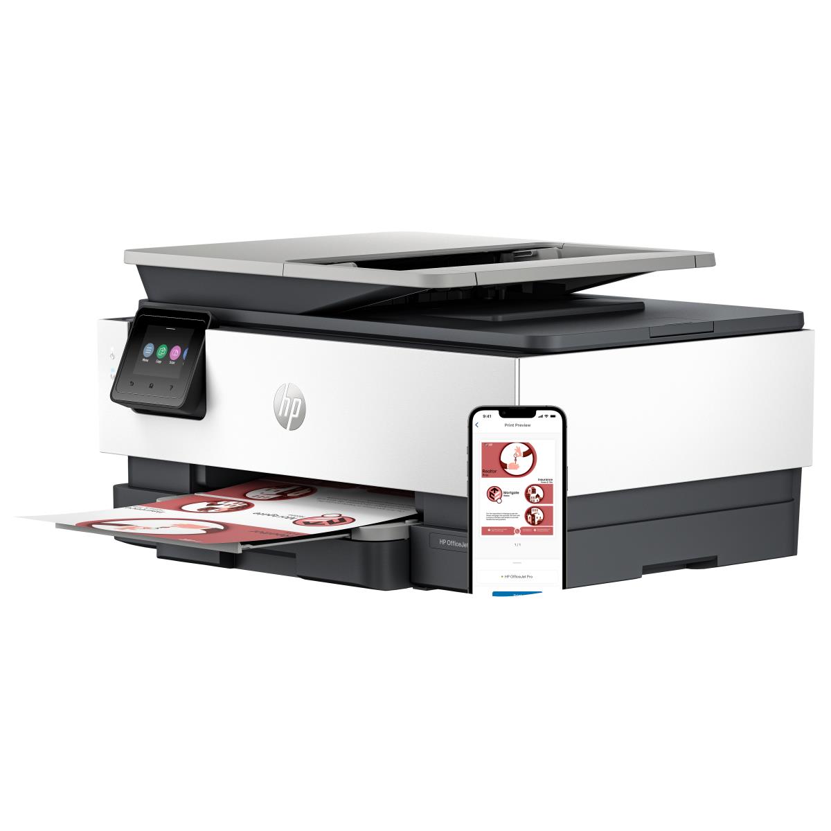 Officejet Pro 8132e All-in-One - Multifunction printer - colour - ink-jet - Legal (216 x 356 mm) (original) - A4/Legal (media) - up to 12 ppm (copying) - up to 20 ppm (printing) - 225 sheets - 33.6 Kbps - USB 2.0, USB 2.0 host, Wi-Fi(ac), Bluetooth, LAN - thumbnail
