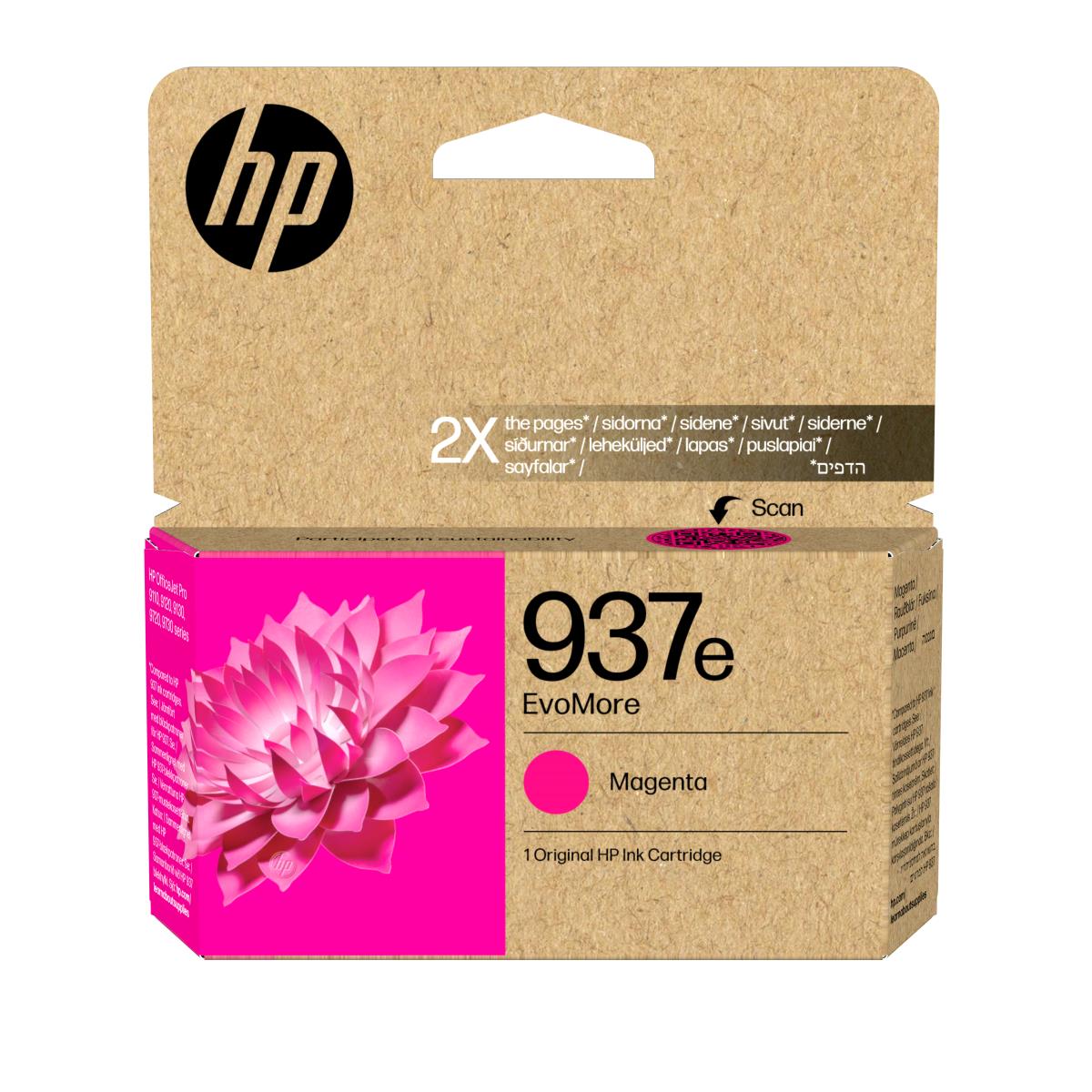 HP 937E EVOMORE MAGENTA ORIGINAL INK thumbnail