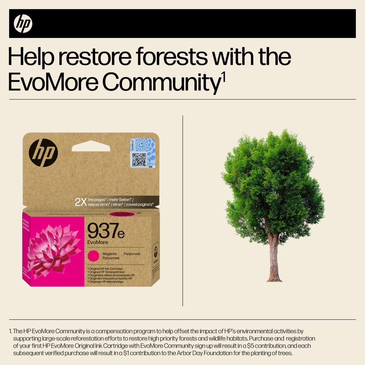 HP 937E EVOMORE MAGENTA ORIGINAL INK thumbnail