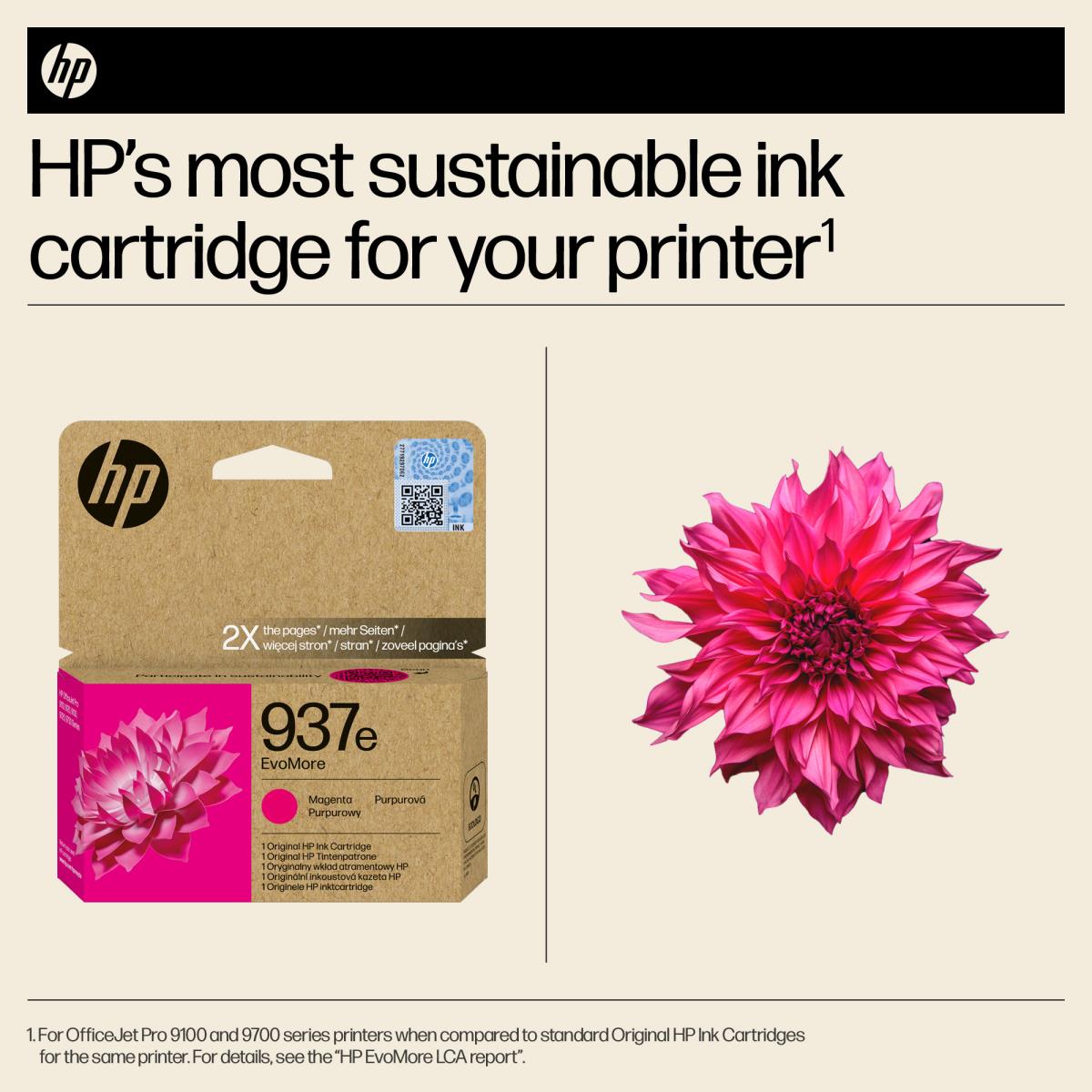 HP 937E EVOMORE MAGENTA ORIGINAL INK thumbnail