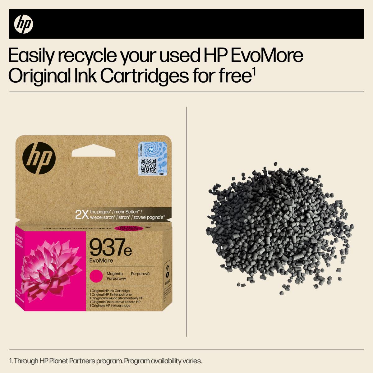 HP 937E EVOMORE MAGENTA ORIGINAL INK thumbnail