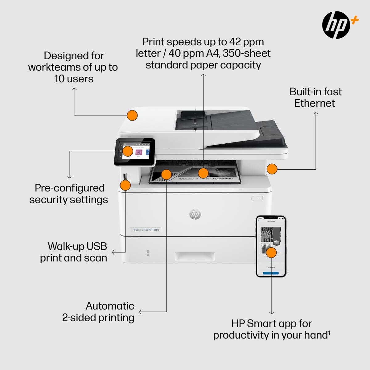 LASERJET PRO MFP 4102FDN A4 thumbnail
