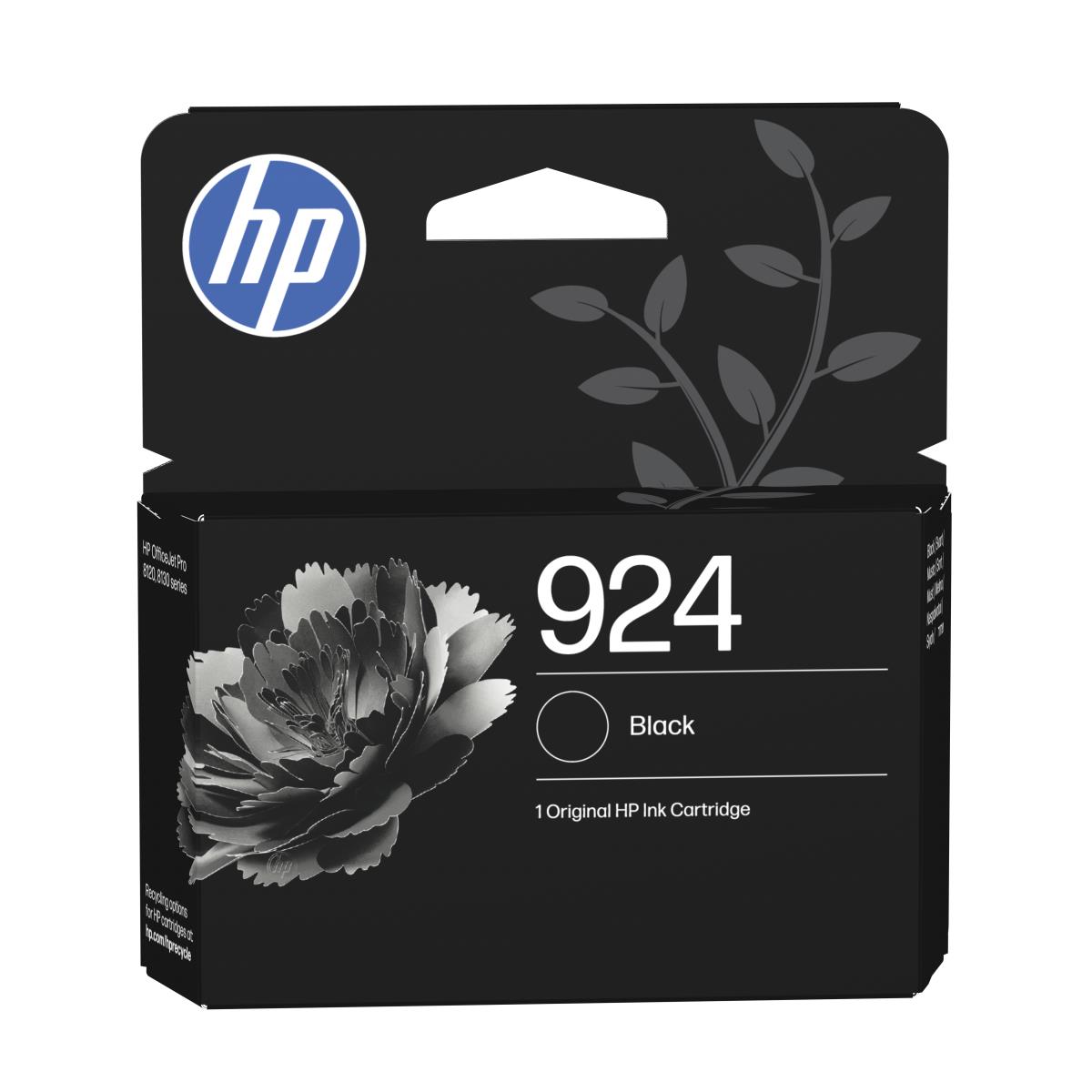 HP 924 BLACK ORIGINAL INK CARTRIDGE thumbnail