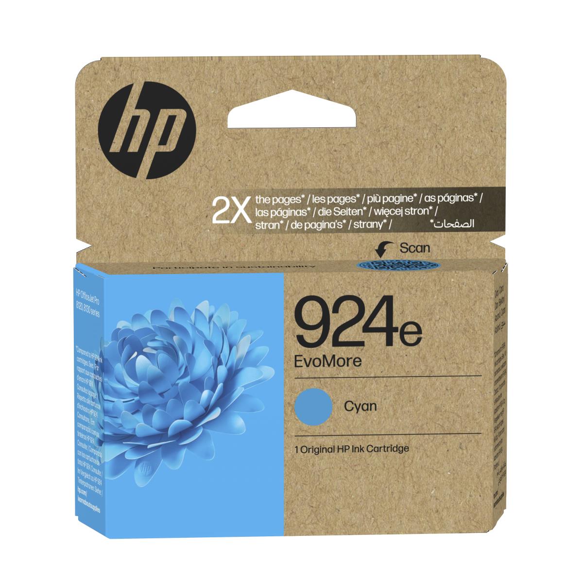 HP 924E EVOMORE CYAN ORIGINAL INK CA thumbnail