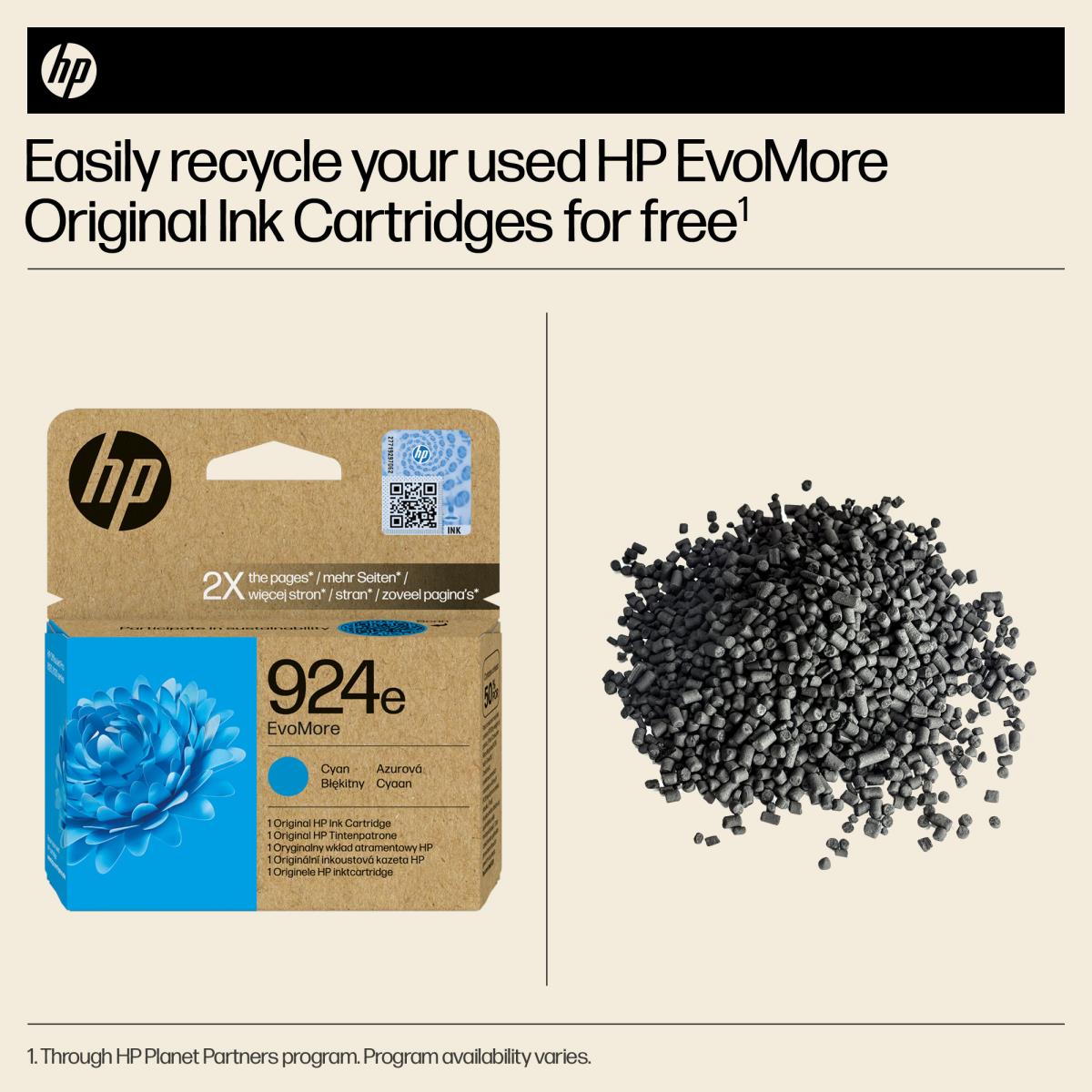 HP 924E EVOMORE CYAN ORIGINAL INK CA thumbnail