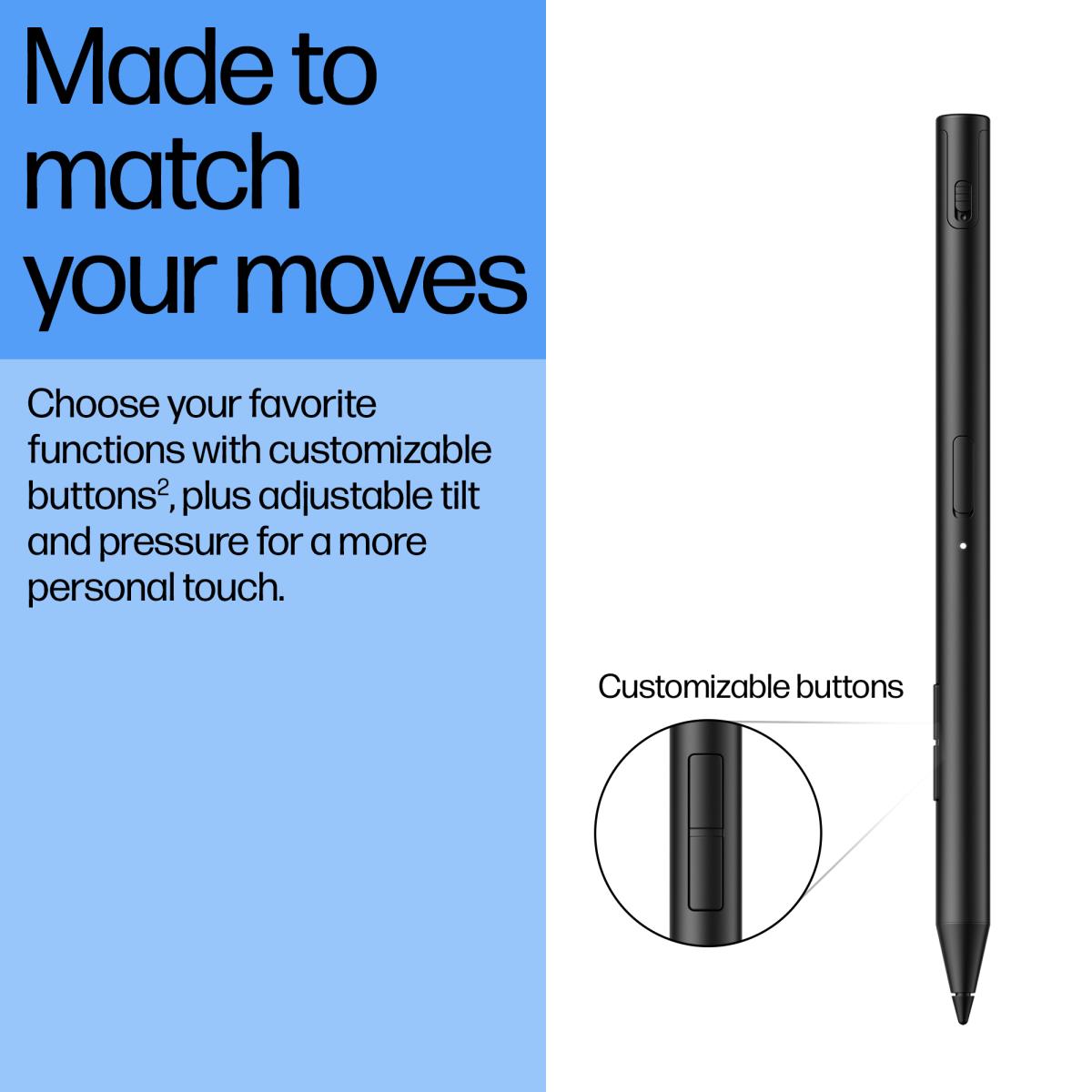 705 Multi Pen - Active stylus - rechargeable - 2 buttons - black thumbnail