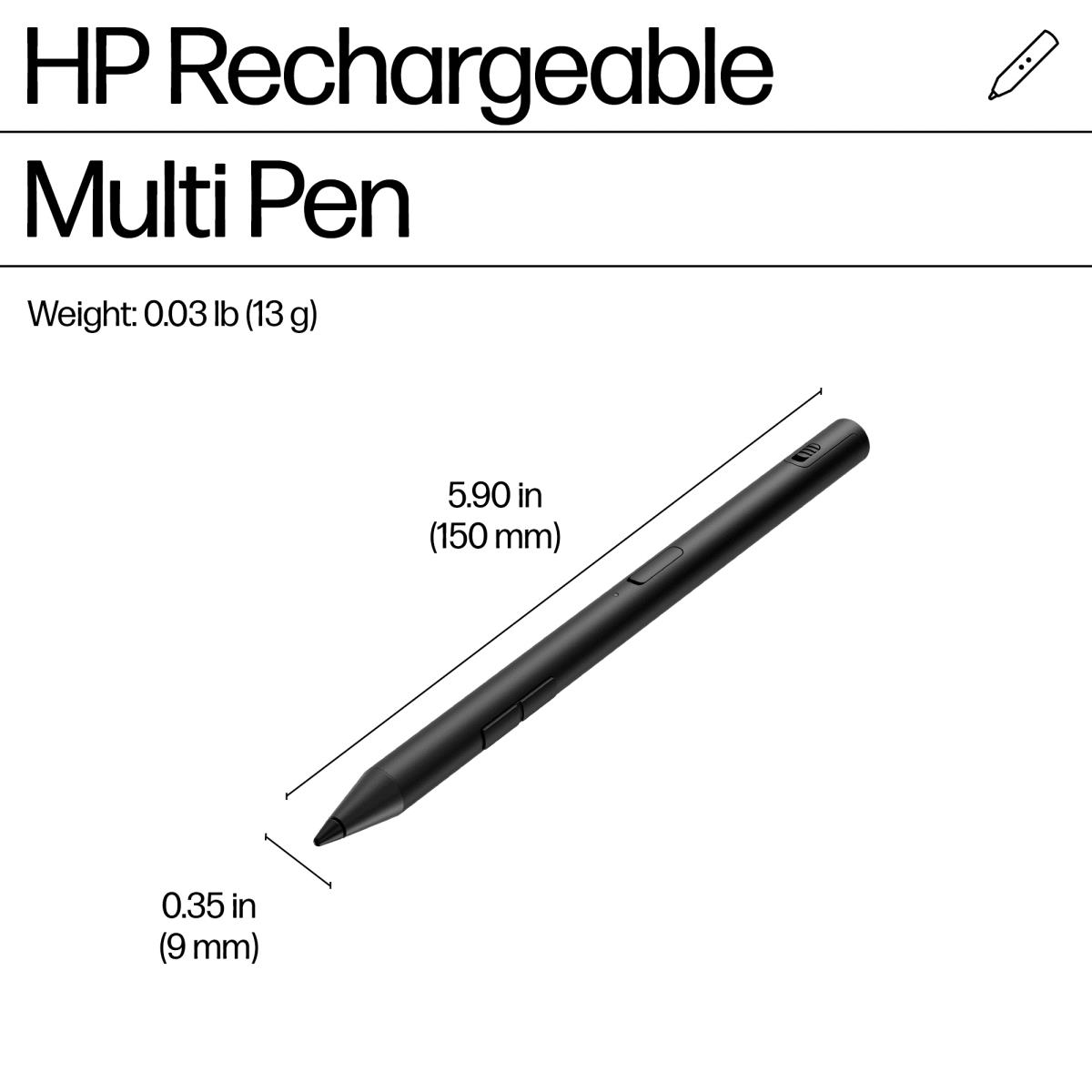 705 Multi Pen - Active stylus - rechargeable - 2 buttons - black thumbnail