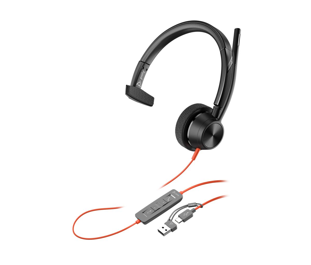 POLY BW 3310 MONO USB-C HS +USB thumbnail