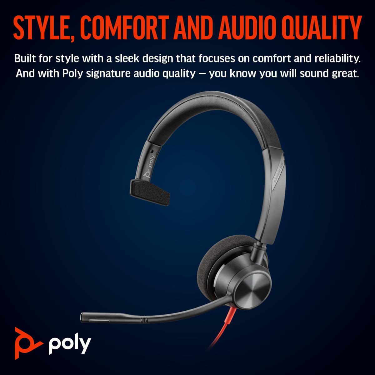 POLY BW 3310 MONO USB-C HS +USB thumbnail
