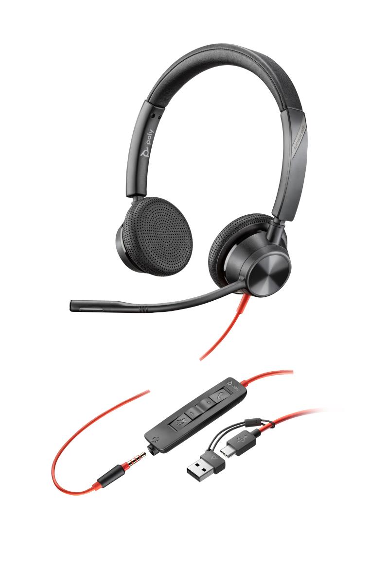 EU Product - Blackwire 3325 Stereo USB-C Headset+ - Headset - Plug'n'Play thumbnail