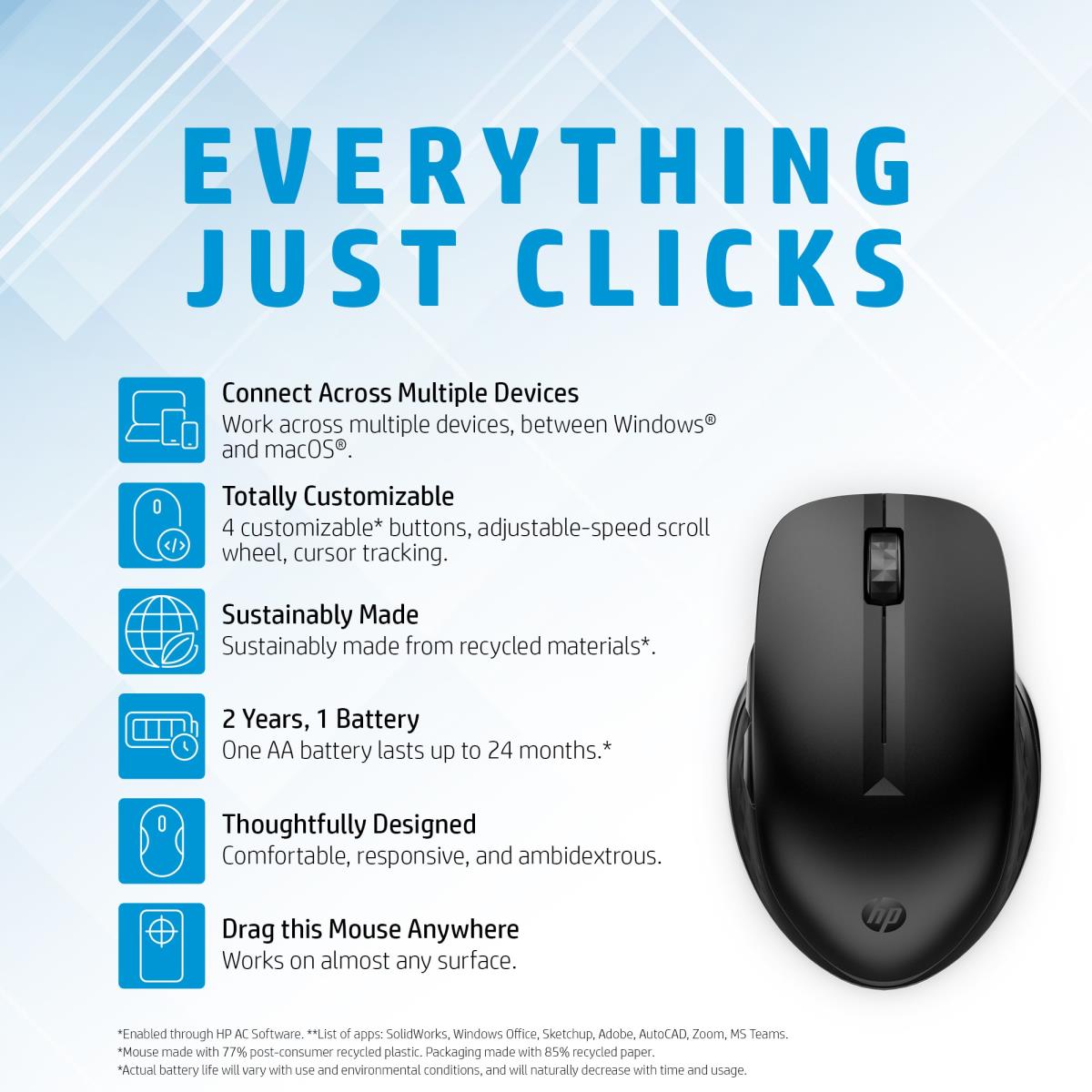 435 Multi-Device Wireless Mouse 3B4Q5UT#AC3 thumbnail