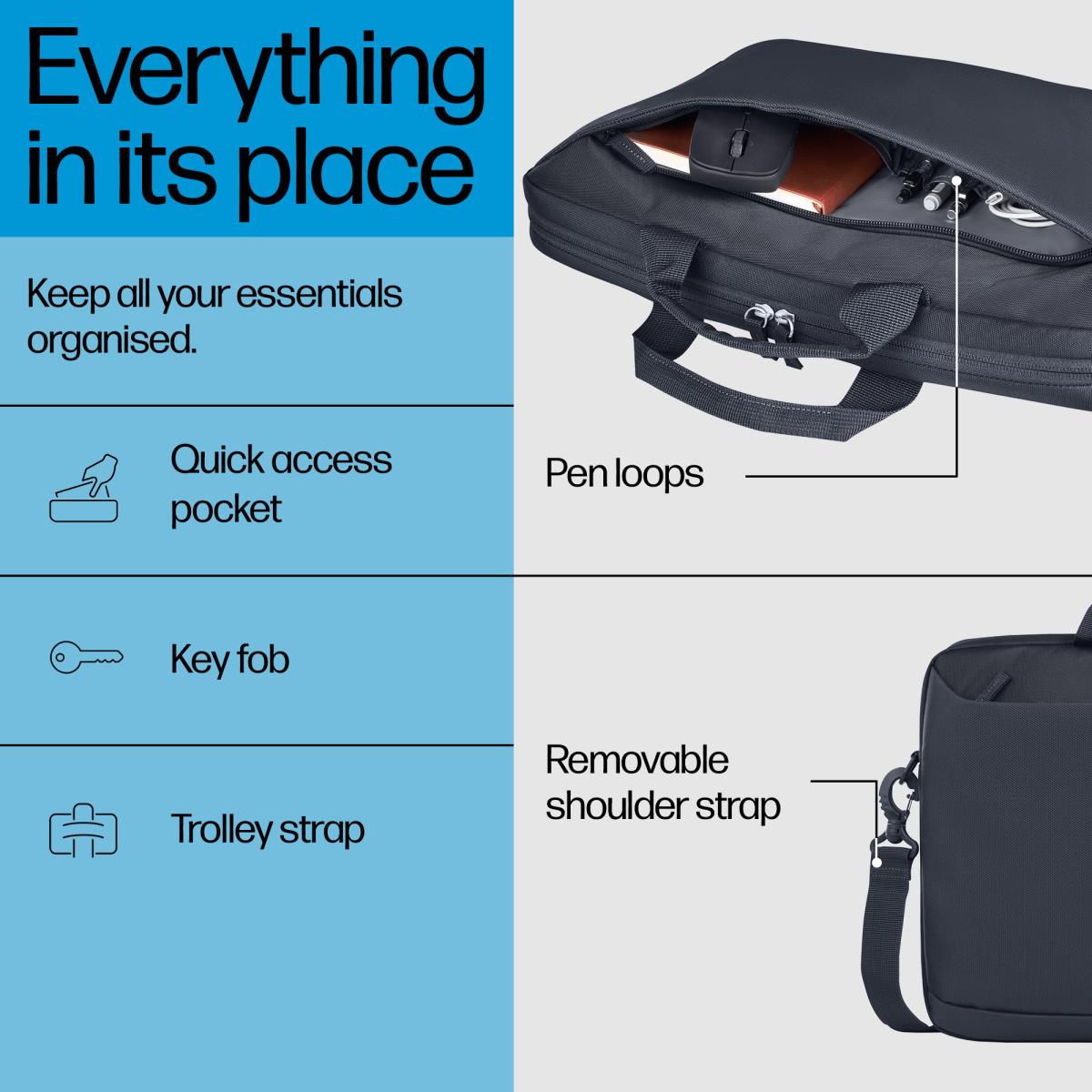HP 16 EVERYDAY GREY BRIEFCASE thumbnail