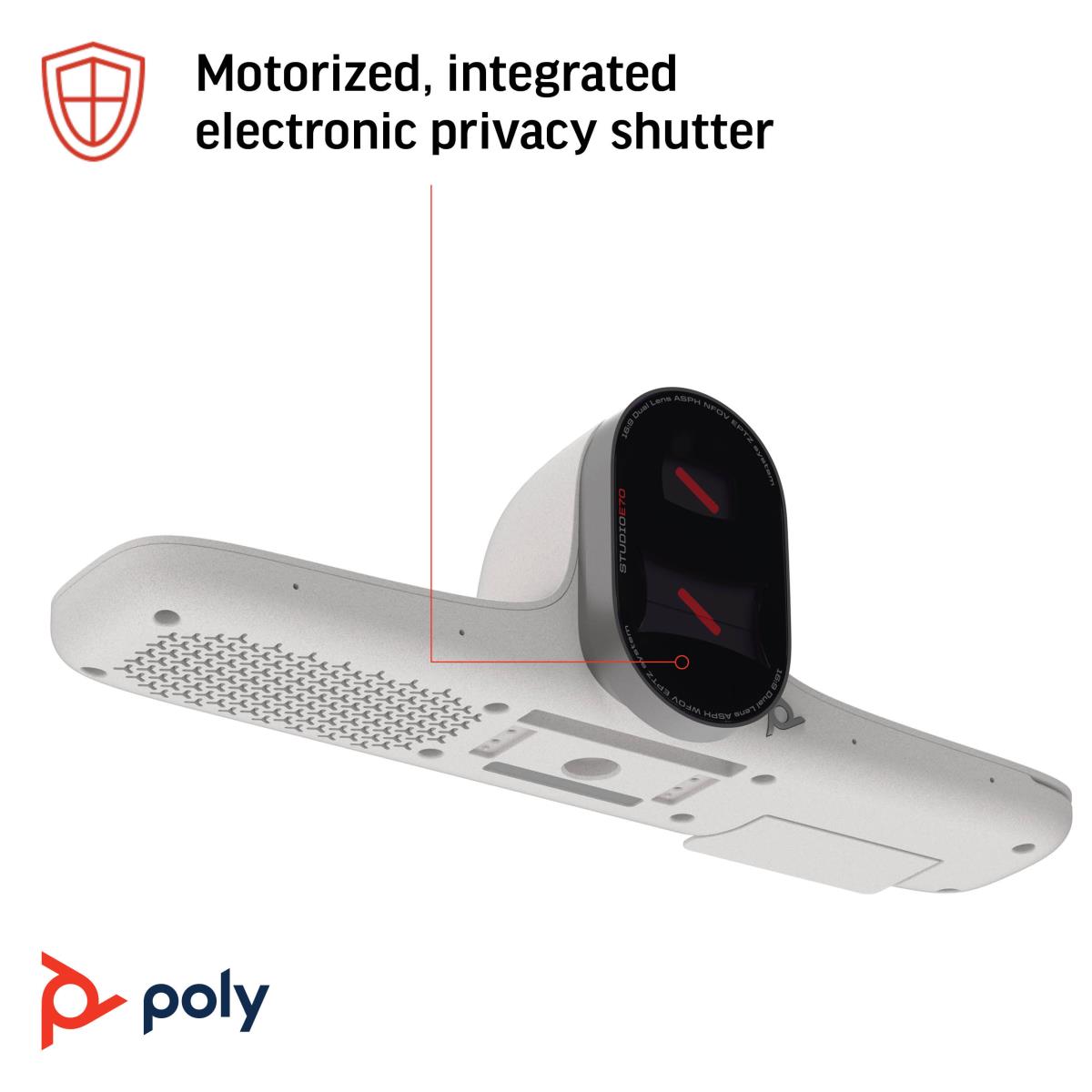 Studio E70 Video Conferencing Camera 4k With Dual Lens Connect easily-White thumbnail