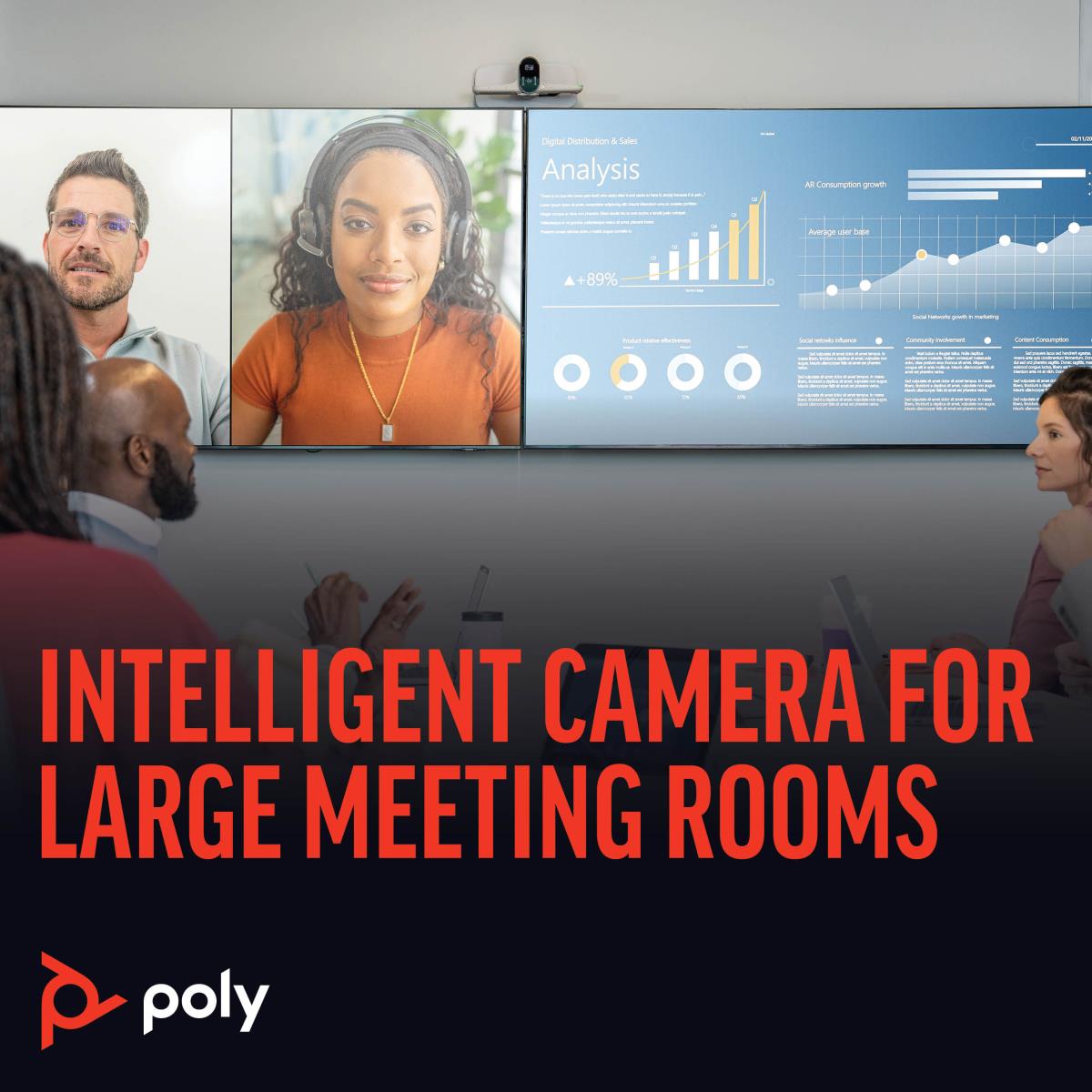 Studio E70 Video Conferencing Camera 4k With Dual Lens Connect easily-White thumbnail