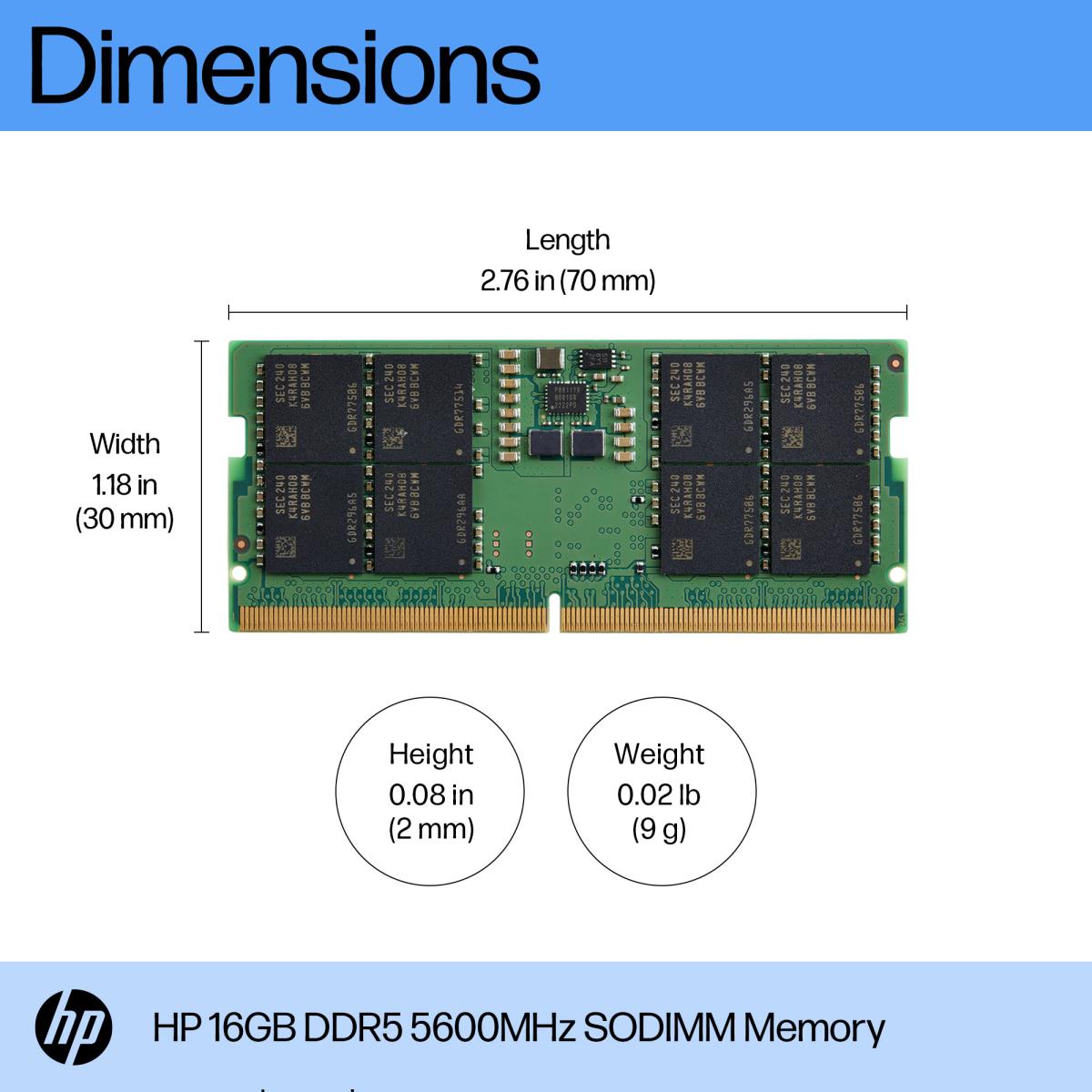 EU Product - 16G Ddr5 5600 Sodimm Memory thumbnail