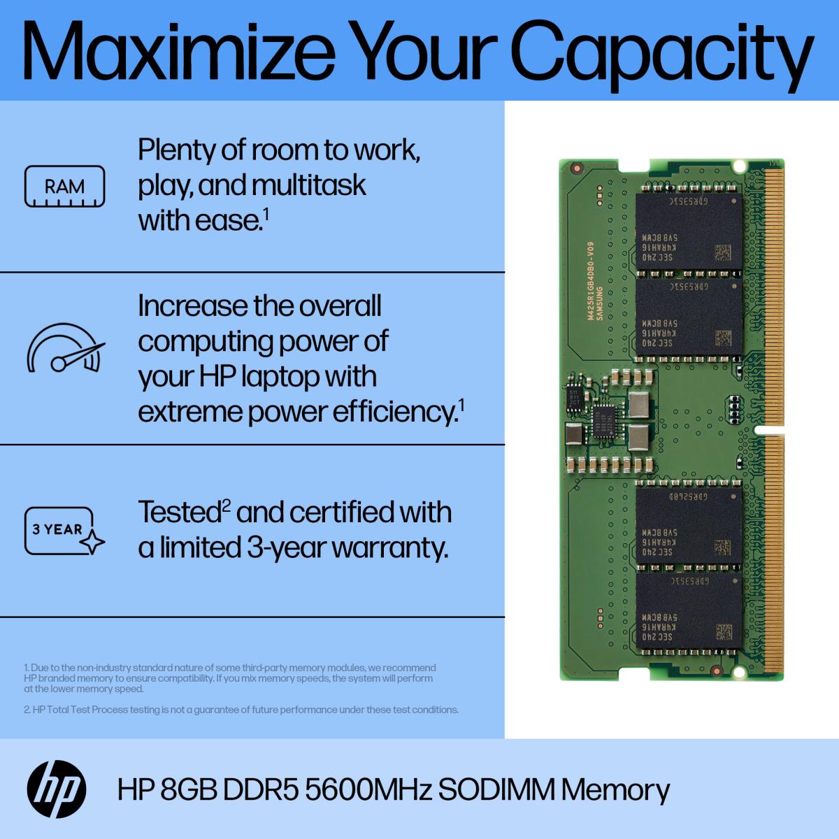 EU Product - 8G Ddr5 5600 Sodimm Memory thumbnail