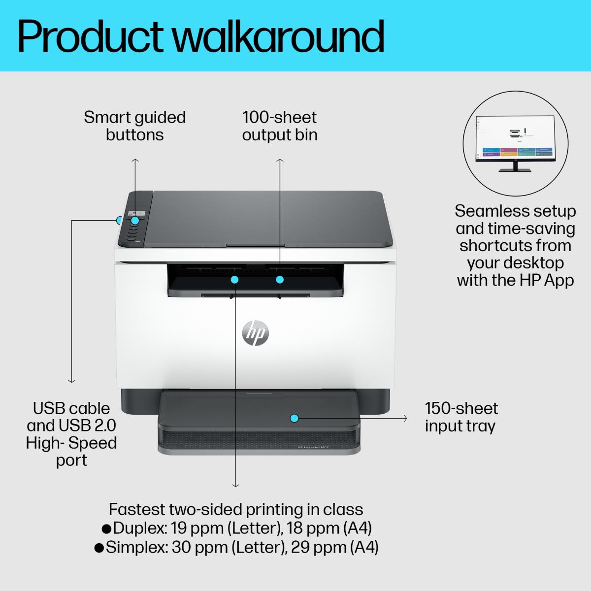 EU Product - LaserJet MFP M234d Laser - Bluetooth - Ethernet thumbnail