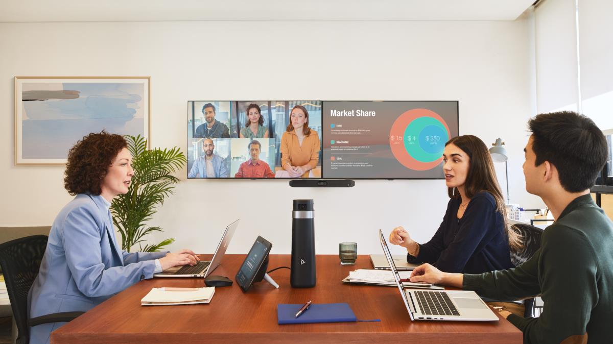 EU Product - Poly Studio X32 All-In-One Video Bar - Network Camera thumbnail
