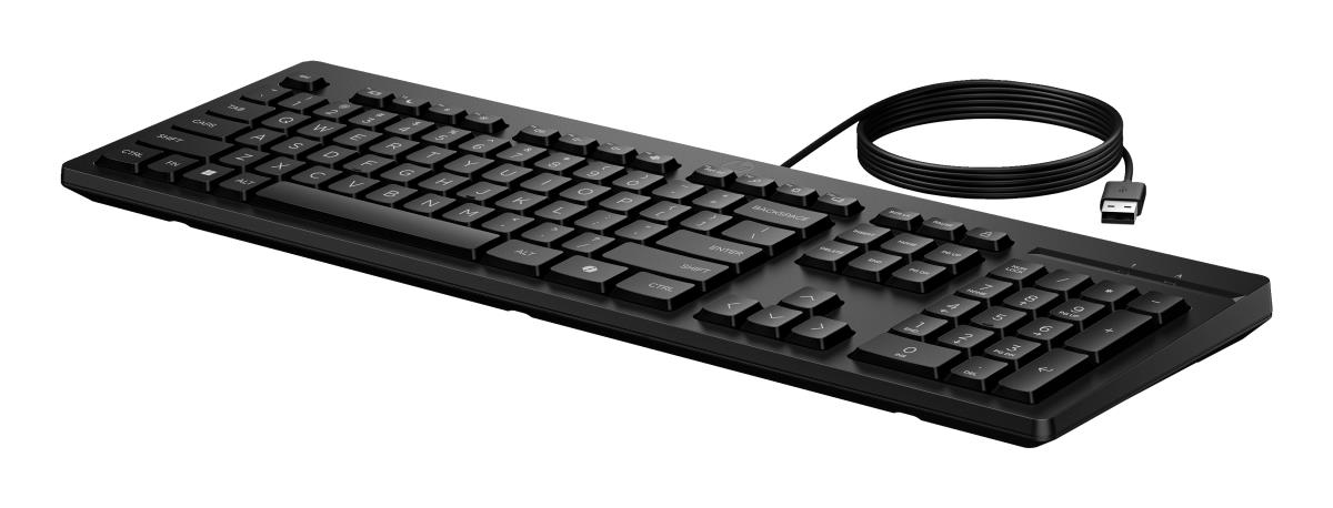 EU Product - 125 G2 USB Wired Keyboard (Bulk Qty.12) EMEA - INTL English Loc Euro plug thumbnail