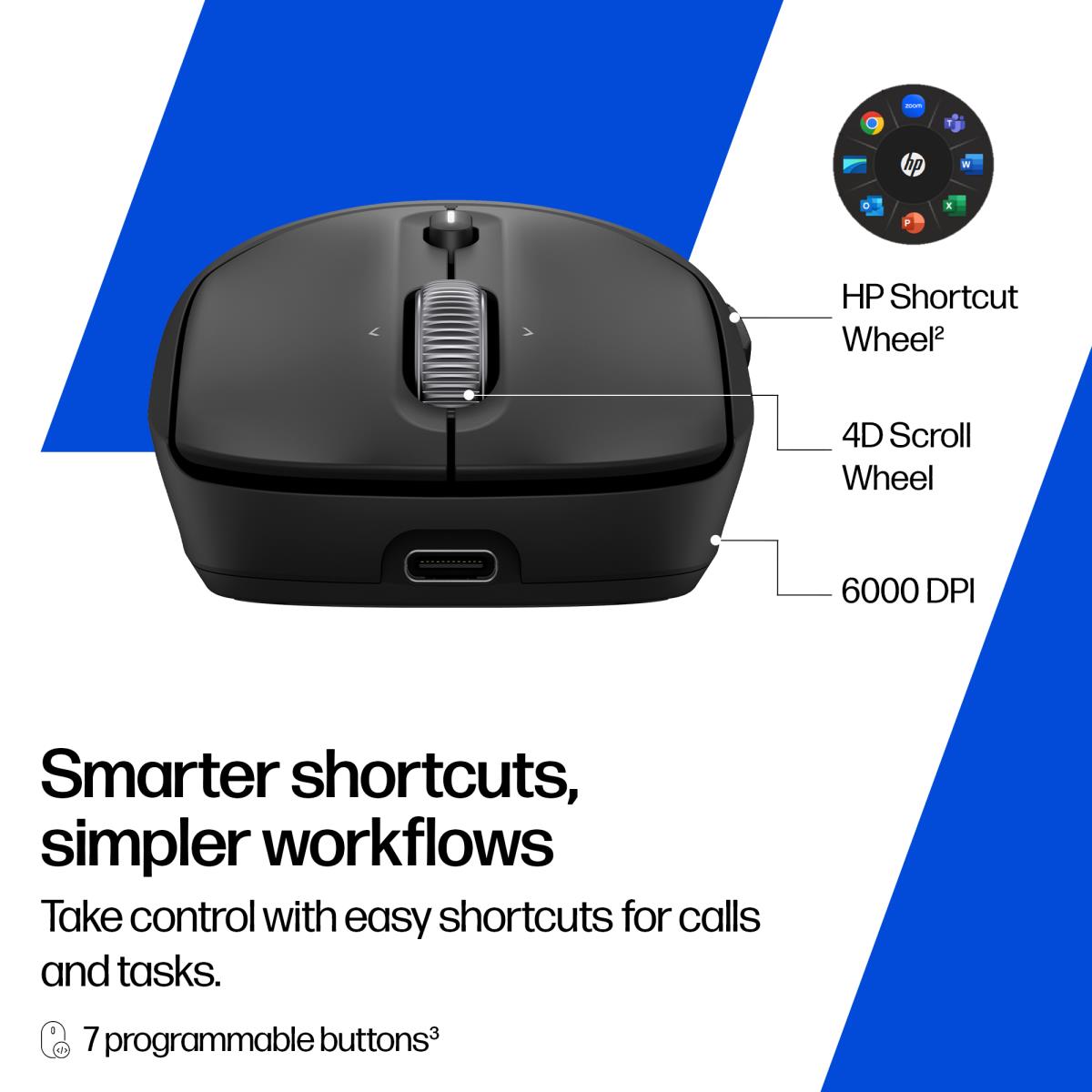EU Product - 705 Rechargeable Wireless Mouse - Mouse - 6,000 dpi thumbnail