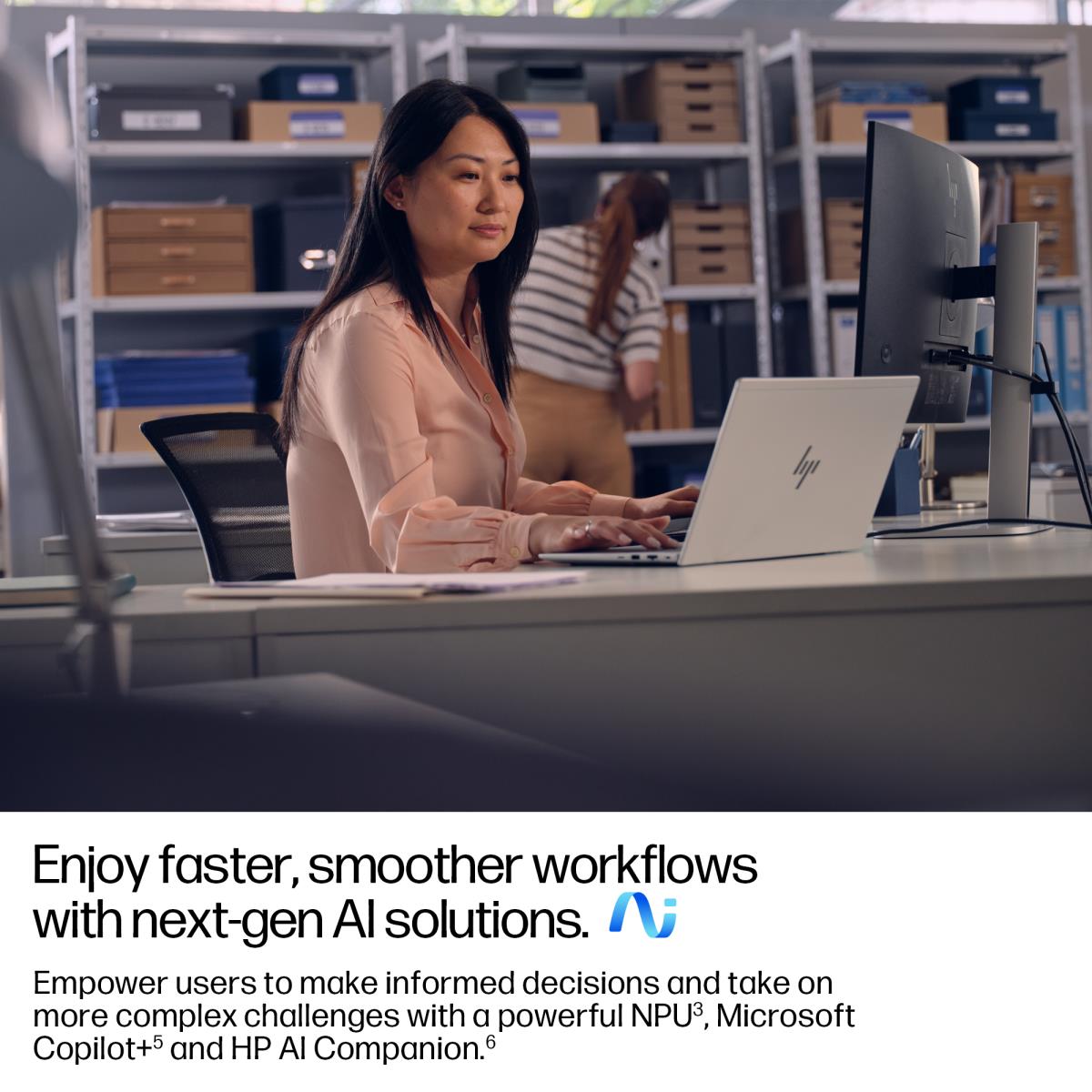 EliteBook 6 G1a Notebook Next Gen AI - Copilot+ PC - 177-degree hinge design - AMD Ryzen AI 5 - 340 / up to 4.8 GHz - Win 11 Pro - Radeon 840M - 24 GB RAM - 512 GB SSD NVMe - 14