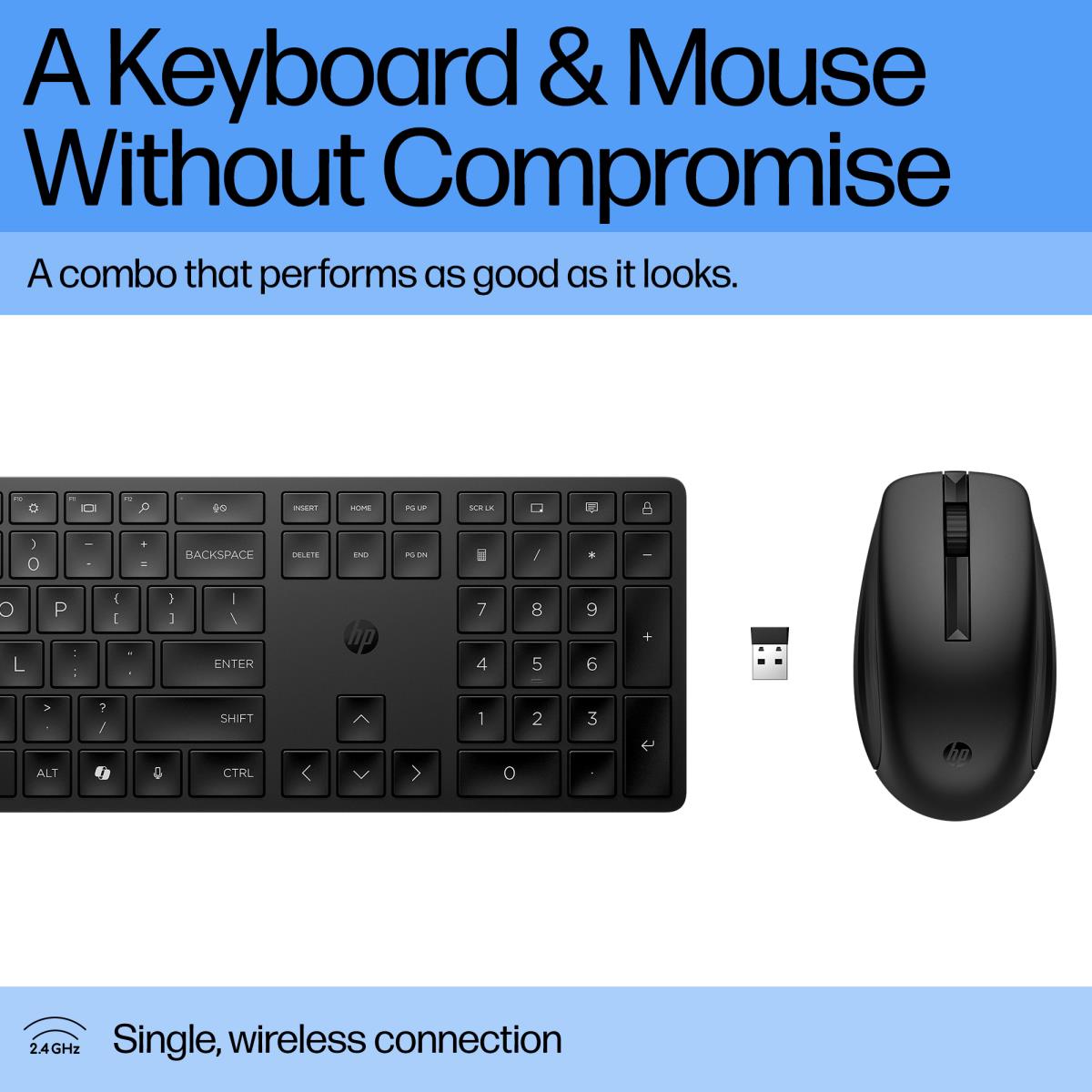 ^HP 655 WIRELESS KEYBOARD + MOUSE thumbnail